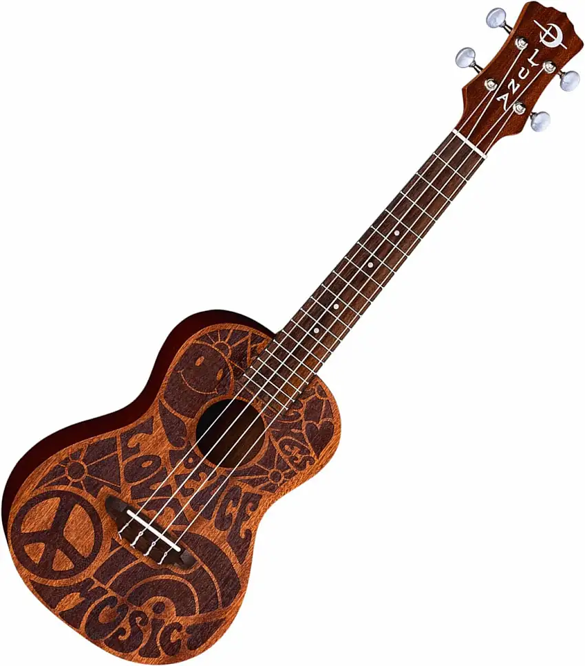 Luna Love Music Peace Mahogany Konsert-ukulele