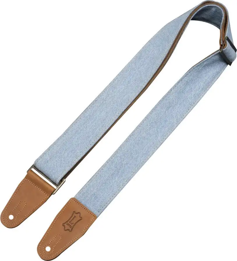 Levy's Denim Light Blue Gitarrband i textil