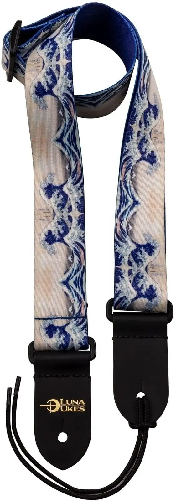Luna Ukestrap Great Wave Art Ukulele-rem