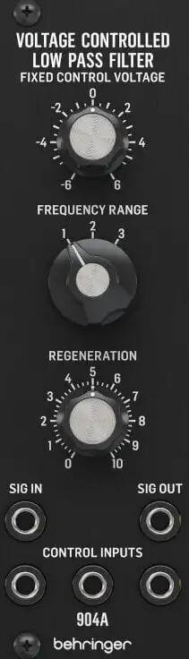 Behringer 904A Voltage Controlled Low Pass Filter Modulärt system
