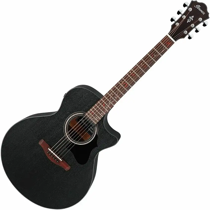 Ibanez AE295-WK Weathered Black elektroakustisk gitarr