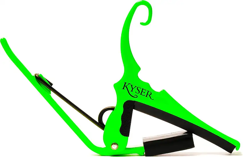 Kyser KG6NGA Quick-Change Neon Neon Green Akustisk gitarr Capo
