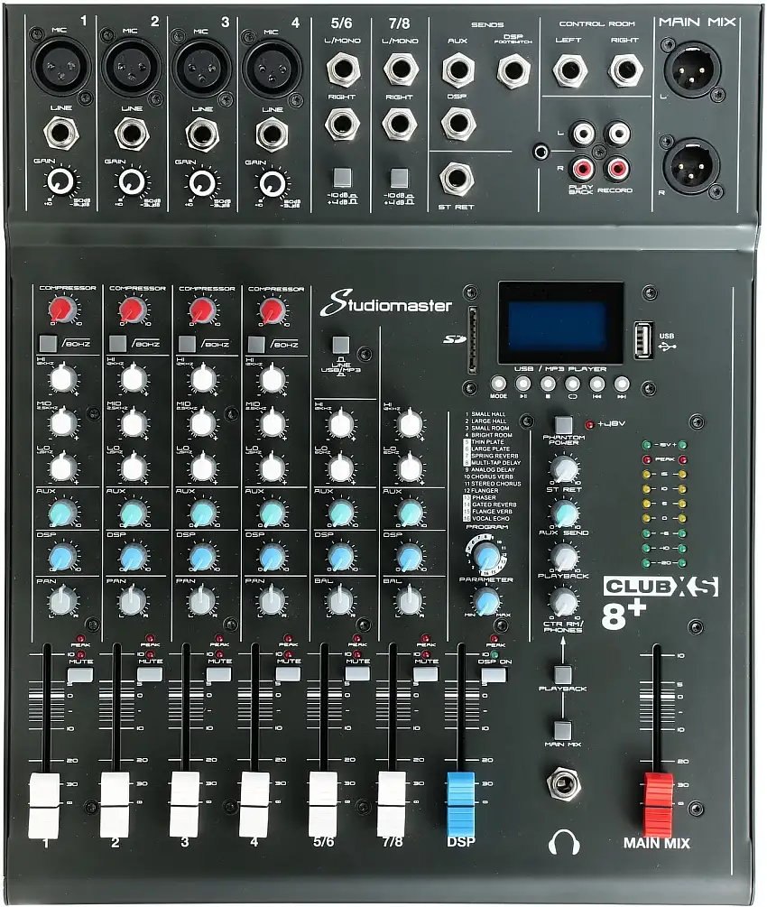 Studiomaster Club XS8+ Mixningsbord