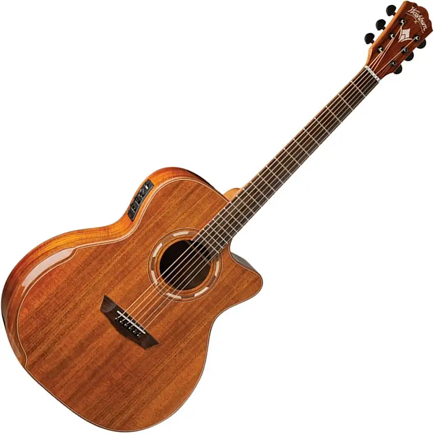 Washburn Comfort G55CE Koa Natural elektroakustisk gitarr