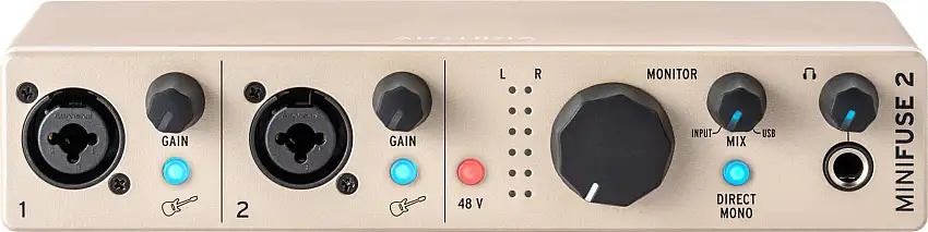 Arturia MiniFuse 2 Champagne USB-ljudgränssnitt