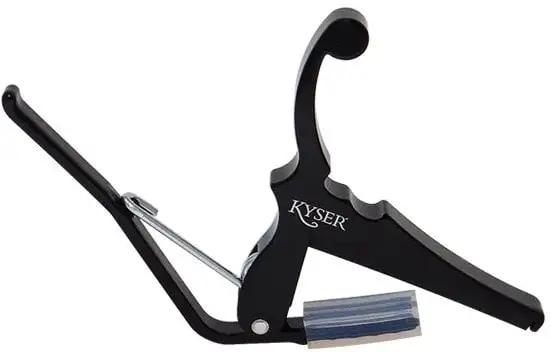 Kyser KGEBA Quick-Change Black Akustisk gitarr Capo