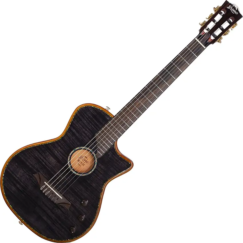 Bromo BEN2C Trans Black Speciell akustisk-elektrisk gitarr