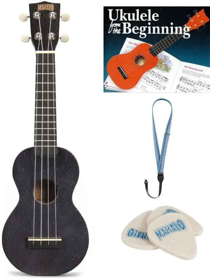 Mahalo MK1P-TBK SET Transparent Black Soprano Ukulele