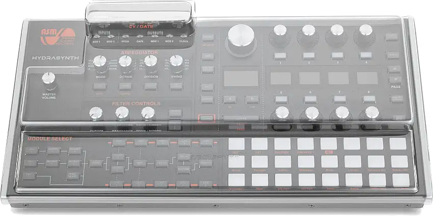 Decksaver Ashun Sound Machines Hydrasynth Desktop Skyddsöverdrag för spårbox