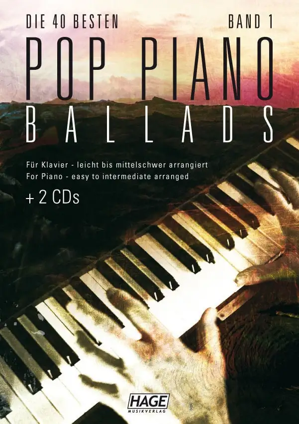 HAGE Musikverlag Pop Piano Ballads 1 (2x CD)