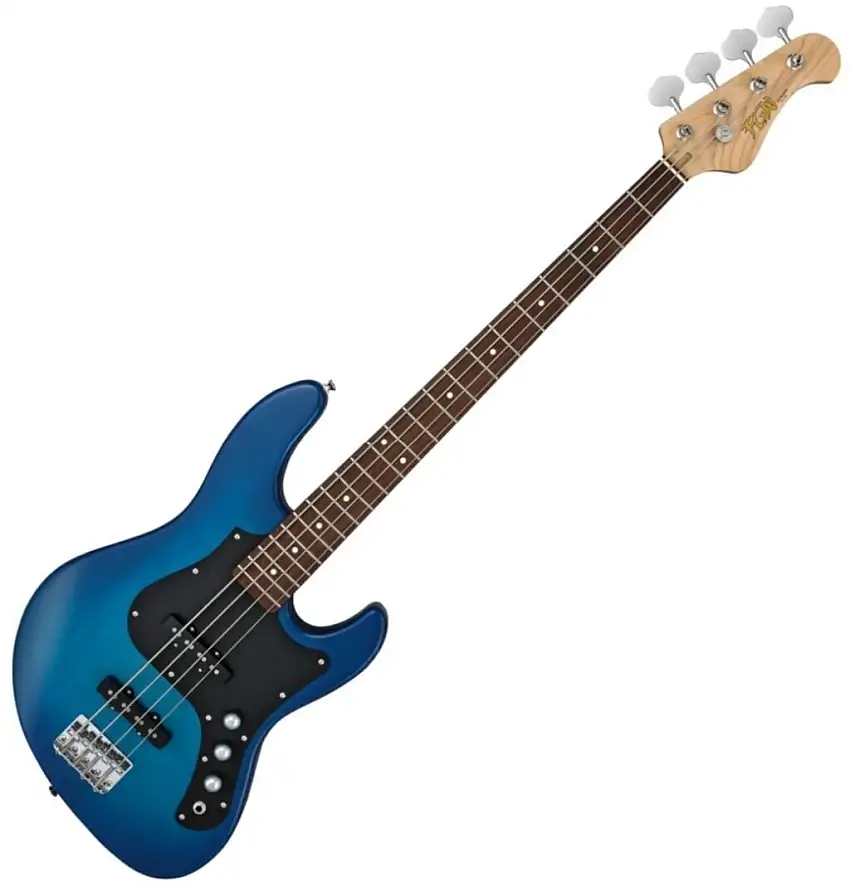 FGN Boundary Mighty Jazz Transparent Blue Sunburst 4-strängad basgitarr