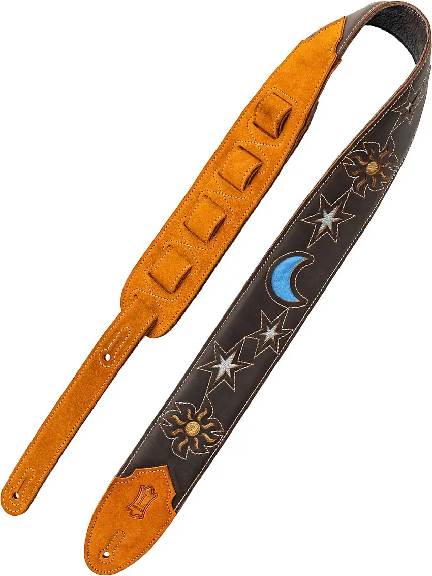 Levy's Sunbird Series Dark Brown Sun and Moon Gitarrrem