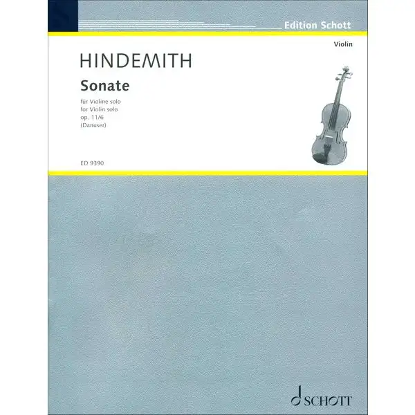 Schott Hindemith Sonate op.11 Nr.6
