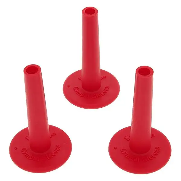 No Nuts Cymbal Sleeves 3pcs Red