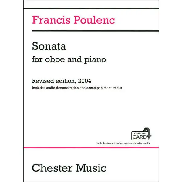 Chester Music Poulenc Sonata For Oboe