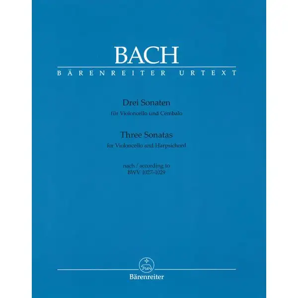 Bärenreiter Bach Drei Sonaten BWV1027-1029