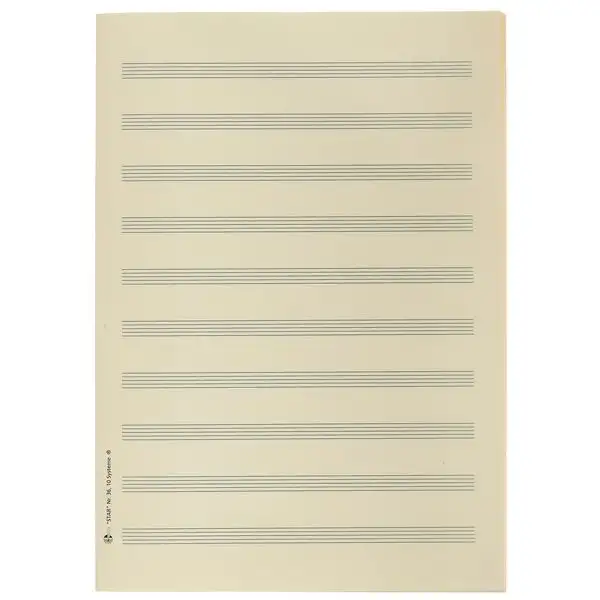 Star Sheet Music Paper DIN A4 10