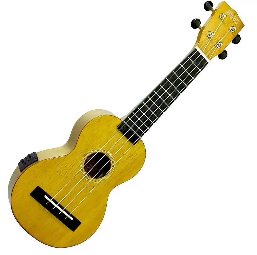 Mahalo Electric-Acoustic Soprano Ukulele Vintage Natural
