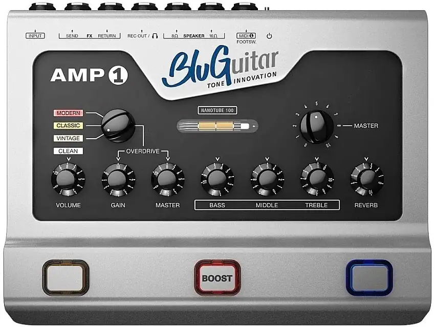 BluGuitar AMP1 Silver Edition Hybridförstärkare