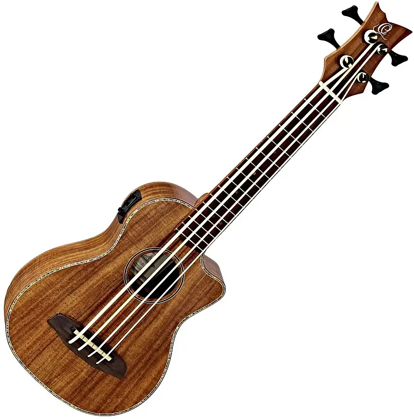 Ortega Caiman Natural Bas-Ukulele