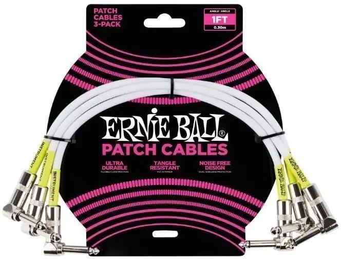 Ernie Ball P06055 30 cm Vinklad-vinklad Patchkabel