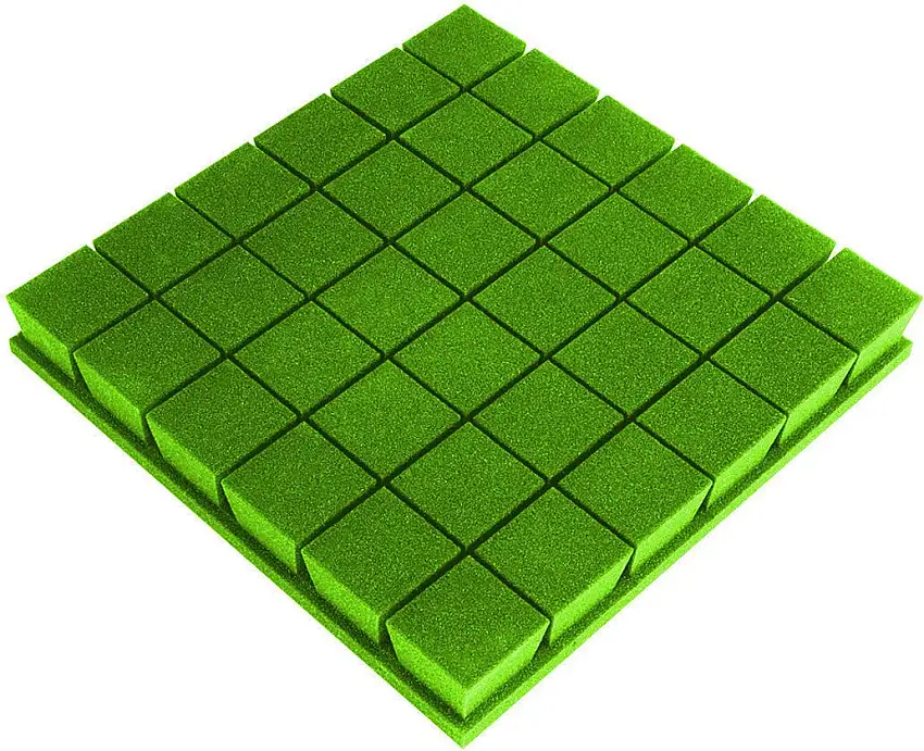 Mega Acoustic PA-PM-KOSTKA7-G-50x50x7 Green Absorberande skumplastpaneler