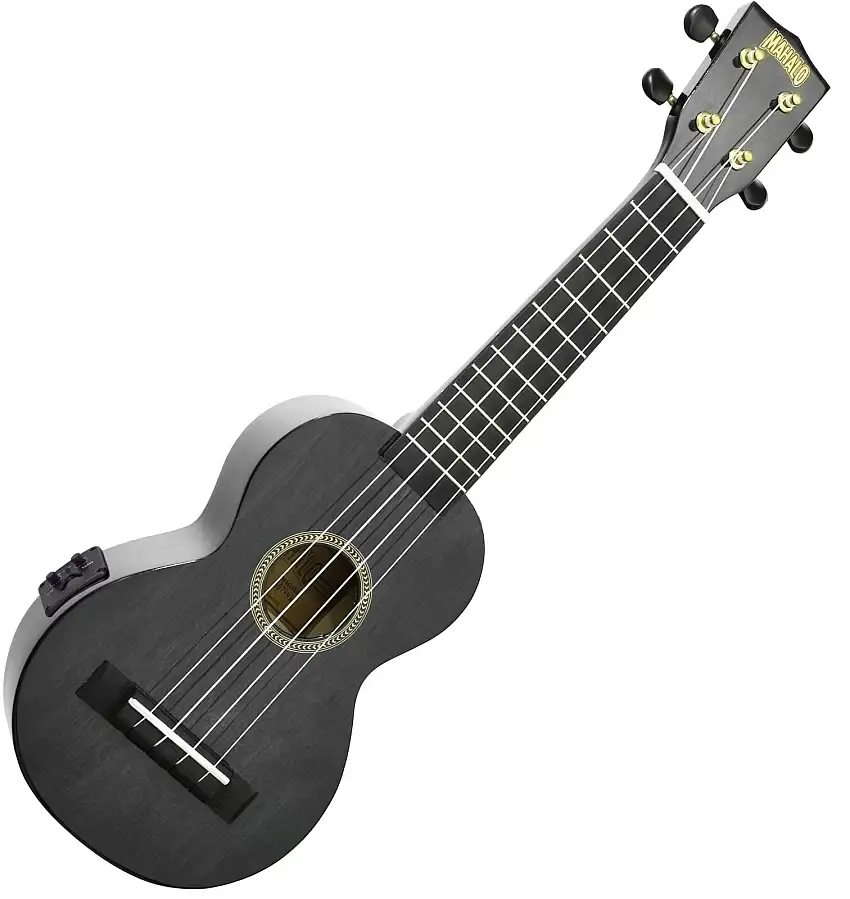 Mahalo Electric-Acoustic Soprano Ukulele Transparent Black