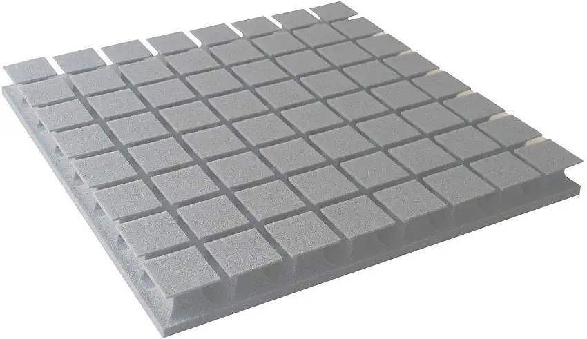 Mega Acoustic PA-PM8K-LG-60x60x6 Light Grey Absorberande skumplastpaneler