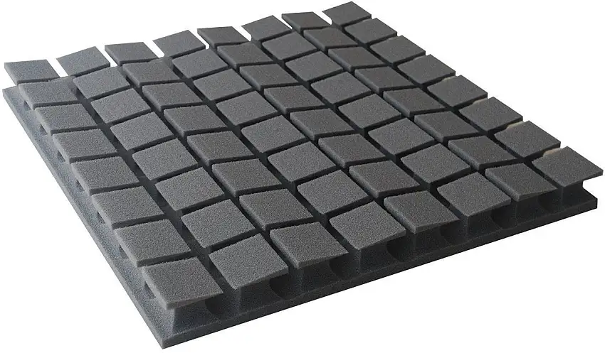 Mega Acoustic PA-PM8K-DG-6060 U Dark Grey Absorberande skumplastpaneler