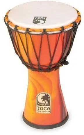 Toca Percussion SFDJ-7F Djembe Freestyle Rope Tuned Fiesta