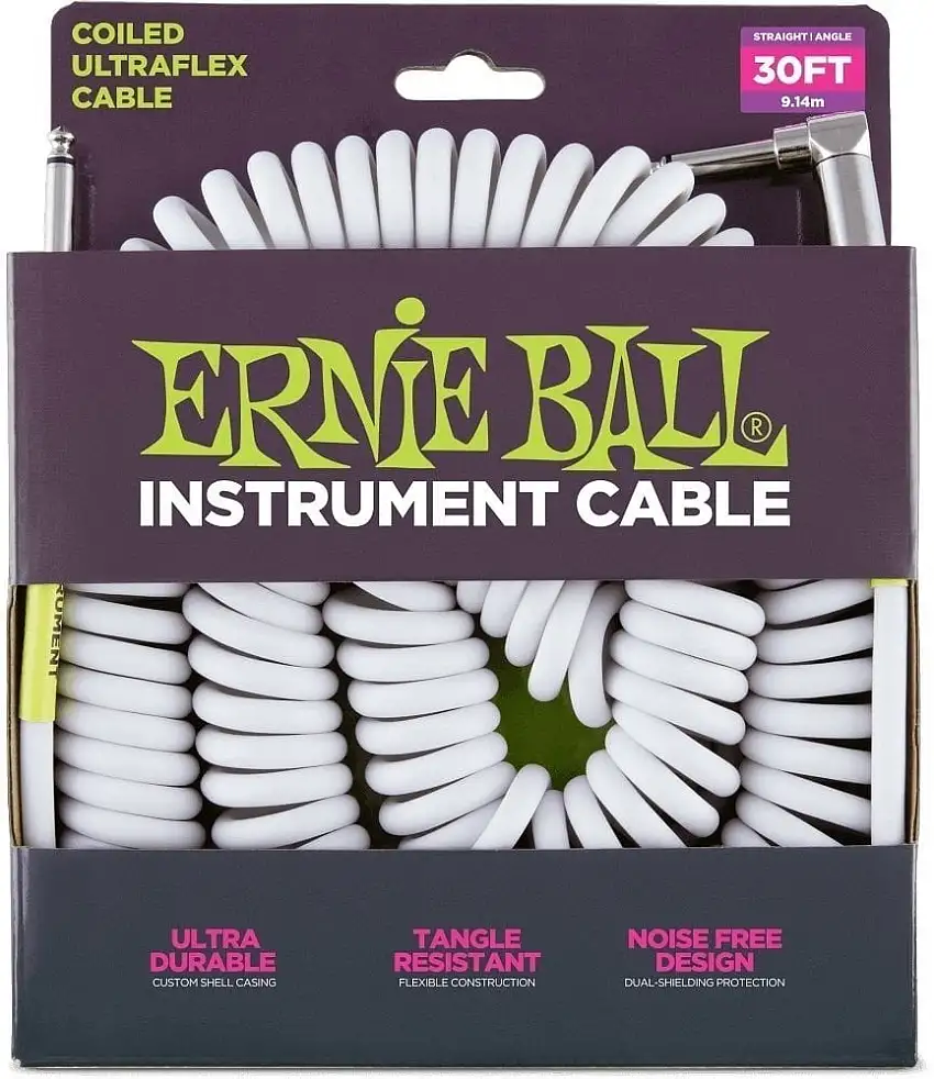 Ernie Ball P06045 9 m Rak-vinklad Instrumentkabel