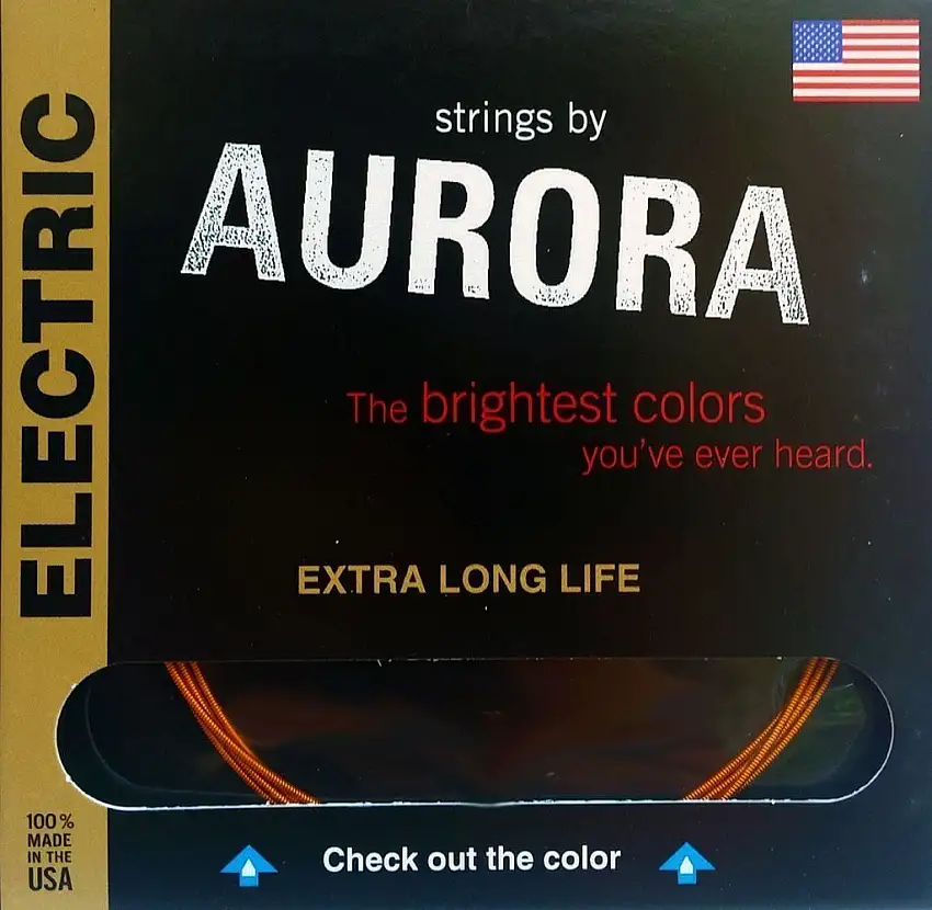 Aurora Premium Electric Guitar Strings Light 09-42 White