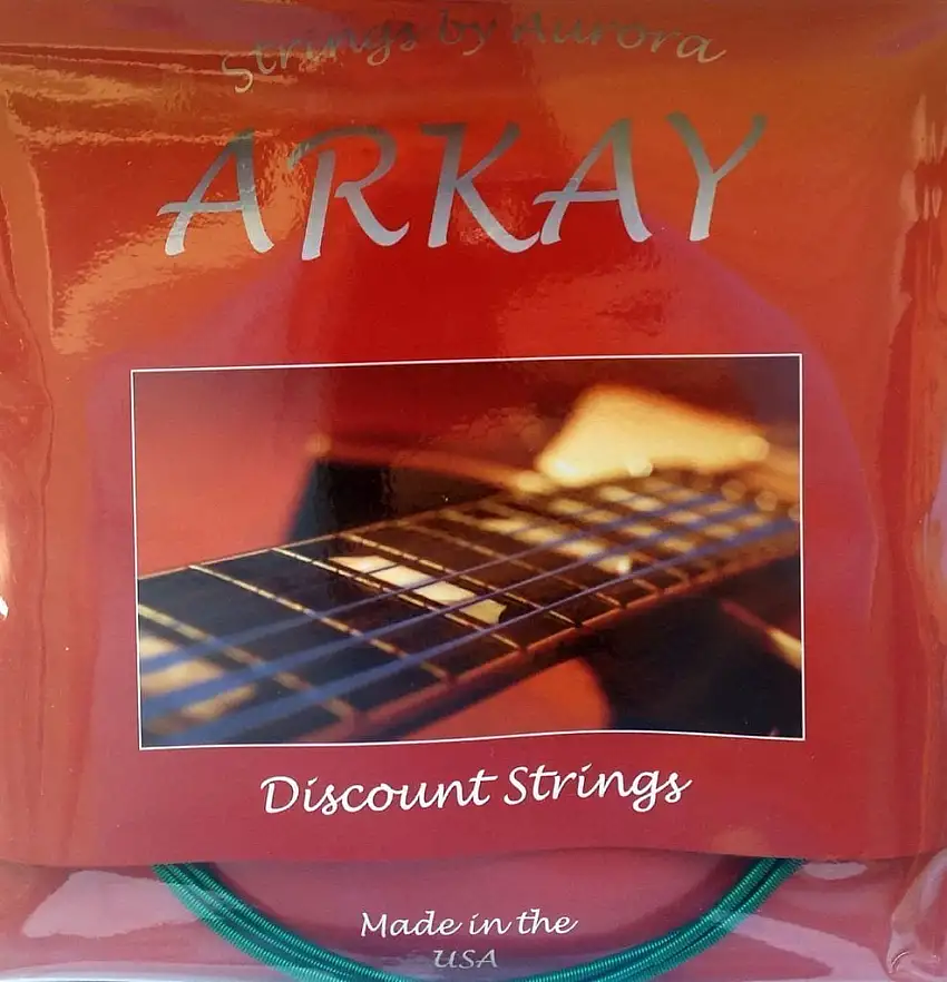 Aurora Arkay Standard Bass Guitar Strings 45-125 Green