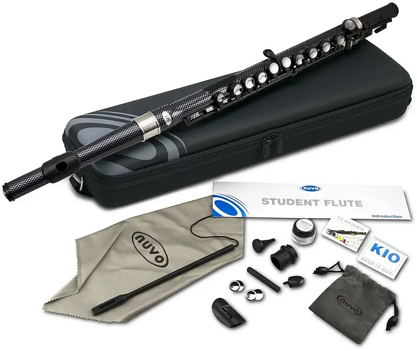 NUVO Student Flute Kit Carbon Fiber Effect