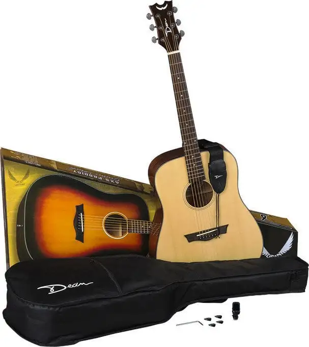 Dean Guitars AXS Prodigy Pack Gloss Natural Dreadnought-gitarr