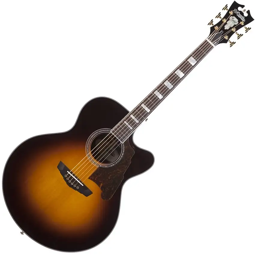 D'Angelico Excel Madison Vintage Sunburst elektroakustisk gitarr