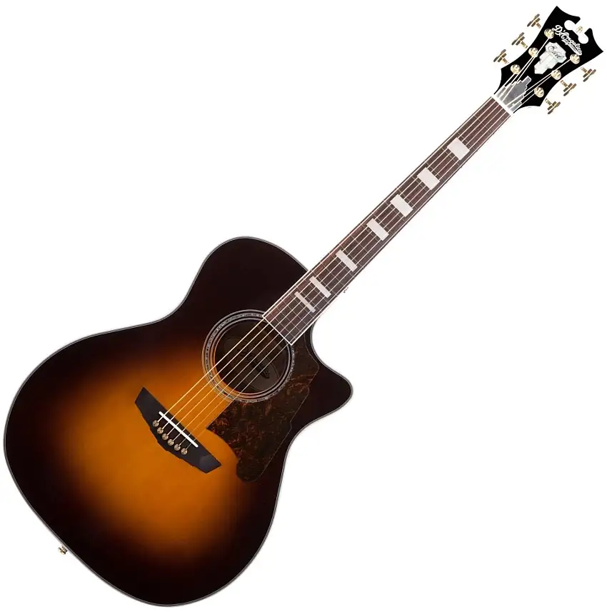 D'Angelico Excel Gramercy Vintage Sunburst Elektroakustisk gitarr