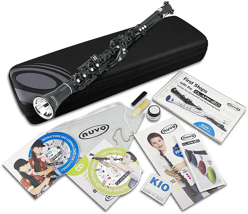NUVO Clarinéo Starter Set Black/Silver with English DVD CD