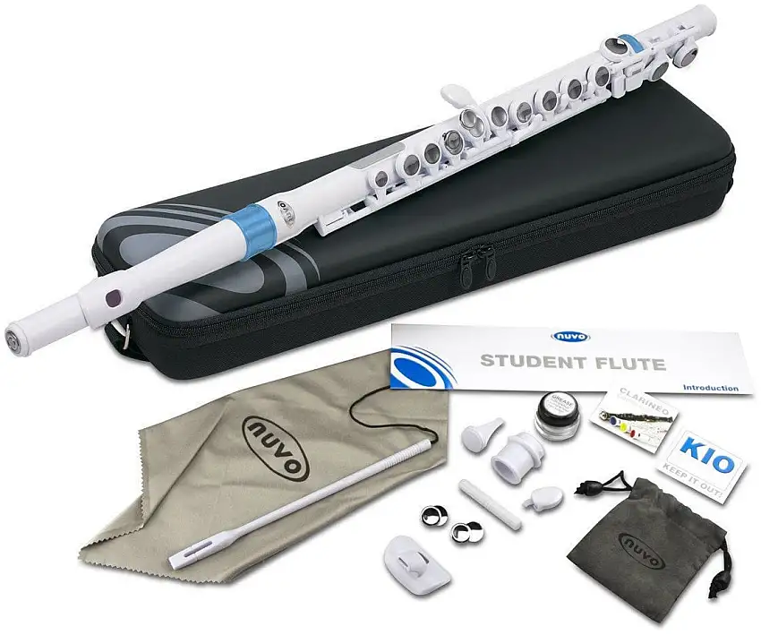 NUVO Student Flute Kit White/Blue