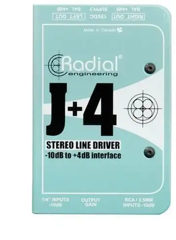 Radial J+4 Stereo Line Driver