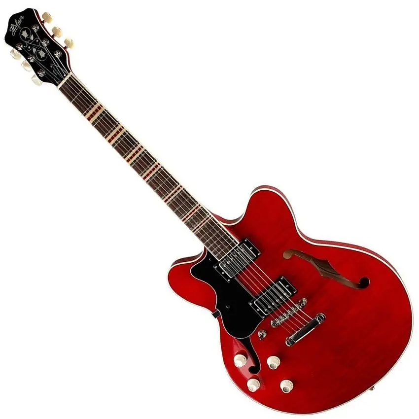 Höfner HCT-VTH Red Halvakustisk gitarr