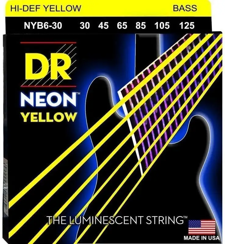DR Strings Neon Hi-Def NYB6-30 Basgitarrsträngar