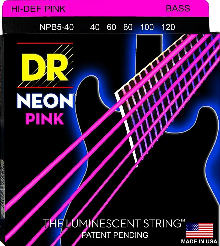 DR Strings NPB5-40 Basgitarrsträngar