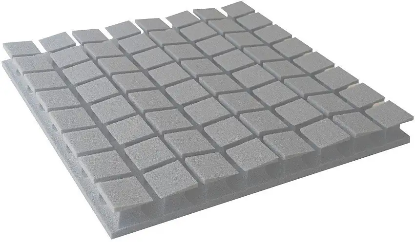 Mega Acoustic PA-PM8K-LG-6060 U Light Grey Absorberande skumplastpaneler