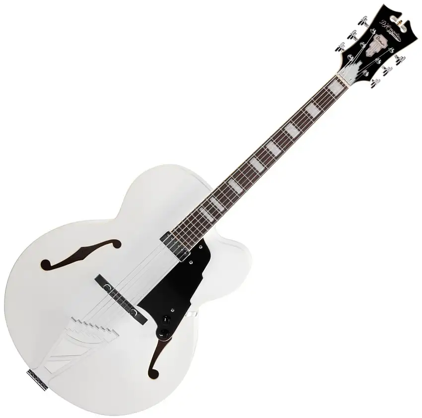 D'Angelico Premier EXL-1 White Halvakustisk gitarr