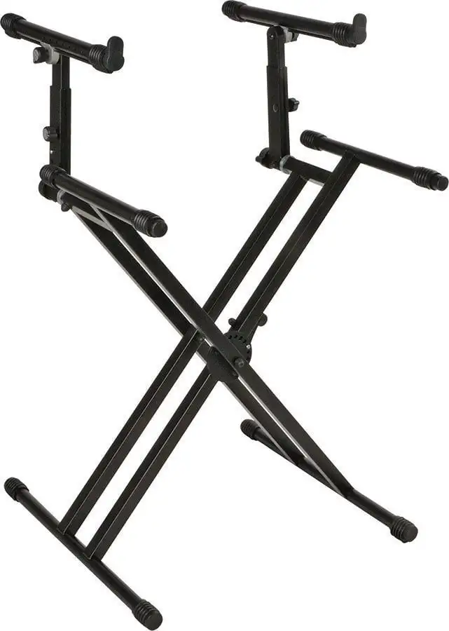 QUIK LOK QL-742 Hopfällbart keyboardstativ Black