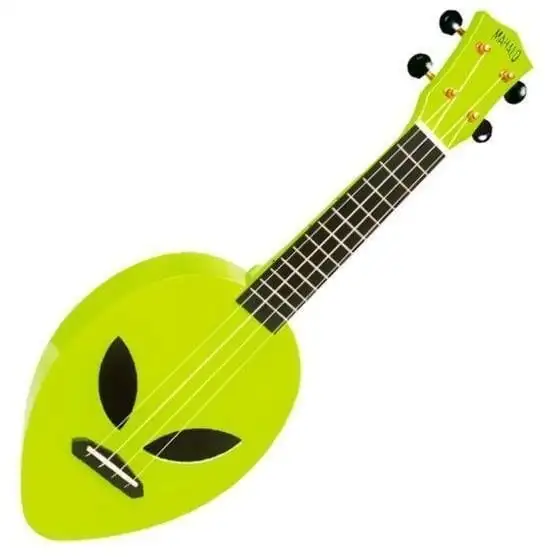 Mahalo Alien Alien Neon Green Soprano Ukulele