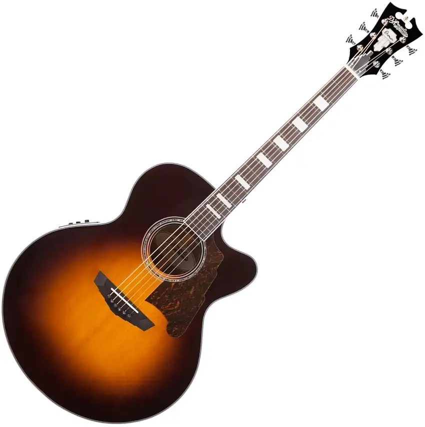 D'Angelico Premier Madison Vintage Sunburst elektroakustisk gitarr