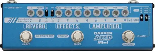 Valeton MES-6 Dapper Amp Mini Gitarr Multi-effekt