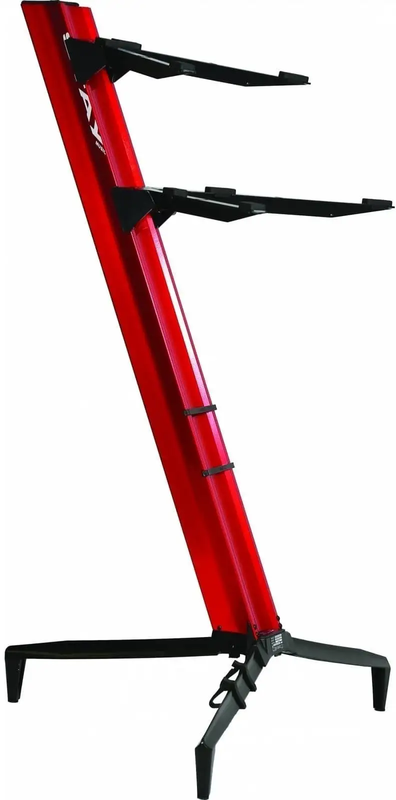 QUIK LOK SL-913ALU RE Hopfällbart keyboardstativ Red
